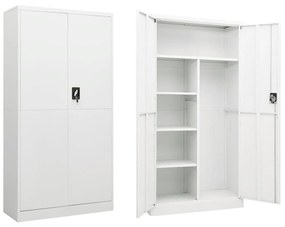 Fiset, alb, 90x40x180 cm, otel Alb