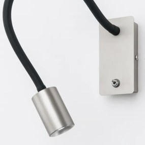 Veioză LED flexibilă de perete Orion WA 2-1342 KURT LED/5W/230V argintiu