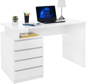 Masă PC, albă, HANY NEW