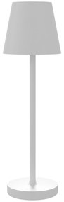 HOMCOM Lampă de Masă cu 3 Lumini Albe, Lampă de Birou Portabilă, Modernă cu Cablu Inclus, Ø11,2x36,5 cm, Alb | Aosom Romania