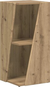 vidaXL Raft lateral Stejar Artizanal 33 x 32 x 70,5 cm Lemn compozit