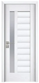 Usa Interior din MDF Novo Doors ND03 LUX PREMIUM, Cadru din Lemn Masiv, KIT COMPLET, Toc Reglabil de 10 CM INCLUS, Plinta pe Ambele Parti (Culoare: