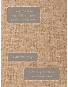 Covor tip traversă pentru interior și exterior bej/fildeș 80x250 cm Duet Kona – NORTHRUGS