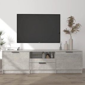 811452 vidaXL Comodă TV, gri beton, 140x35x40 cm, lemn prelucrat