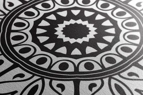 Tablou ornament alb-negru