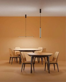 Lustra LED, pendul design modern Supersymmetry alb 88,6cm