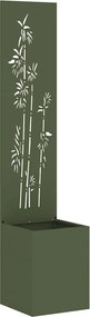 vidaXL Ecran de intimitate pentru grădină Olivengrønn 32 x 32 x 150 cm
