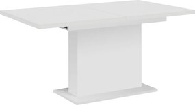 Masă dining extensibilă, albă, 160-200x90 cm, BOBA