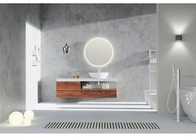Oglindă de perete cu led ø 60 cm Luna – Mirrors and More