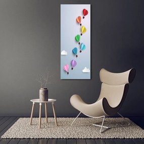 Tablou pe pânză canvas Baloane de inima