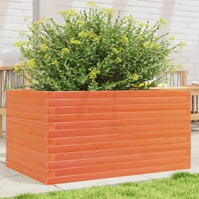 vidaXL Jardinieră de grădină, maro ceruit, 90x60x46 cm, lemn masiv pin