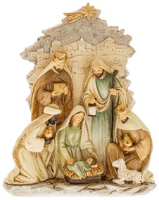 Scena Nasterii Domnului din rasina Antique Beige