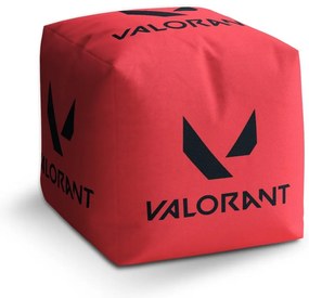Taburet Cube Valorant Red, roșu