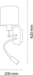 Brilagi - LED Flex. lampă BOBO 1xE27/25W/230V + LED/3W crom/alb/cu animale