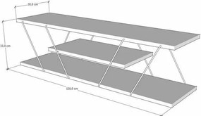 Măsuță TV Canaz Black and Walnut