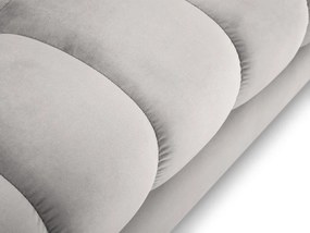 Colțar tapițat Bali, Silver/5 locuri/picioare gold/partea stângă/ L293 x l185 x h75