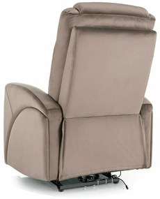 Fotoliu recliner Kronos velvet cappuccino Blu38