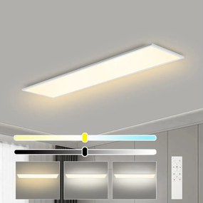 Brilagi - Corp de iluminat LED dimabil SLIMFRAME LED/58W/230V 120x30 cm alb + telecomandă