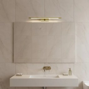 Aplica LED pentru oglindă de baie KLIMT, 12W, 230V, 3000/4000/6000K, 60 cm, IP44, auriu