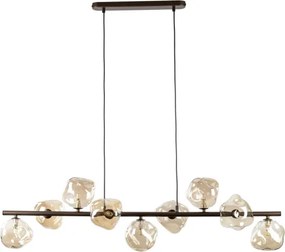 Brilagi - Lustru suspendat pe cablu VULCANO 9xG9/8W/230V bronz/bej fumuriu