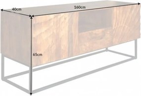 Comoda TV din lemn Scorpion 160cm Mango maro
