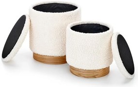 Set taburet Culoare Crem, DOVRE