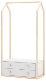 Șifonier pentru copii alb 80x170 cm Esteban – Marckeric