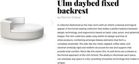 Pat de zi exterior cu spatar fix ULM