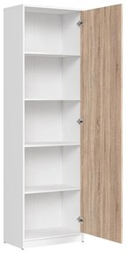 Dulap cu rafturi Nepo Plus 22 (alb + stejar sonoma) . 1098359