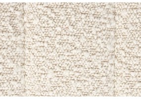 Fotoliu alb cu tapițerie din stofă bouclé Jax – White Label