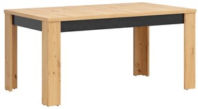 Masă de sufragerie Ostia STO/7/16 (Stejar artisan + Stejar negru) (pentru 6 sau 8 persoane). 1025966