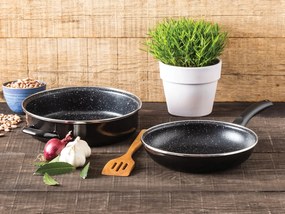 Set Tigaie + Cratiță Stone Legend Black