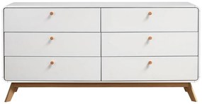 Comodă albă joasă 150x74 cm Caitlin – Støraa