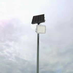 Proiector LED solar de exterior LED/6W/3,2V IP65 6400K alb + telecomandă