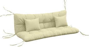 Outsunny Set de 4 perne pentru exterior pentru balansoar de grădină, 1 pernă de șezut, 1 pernă de spătar și 2 perne | Aosom Romania