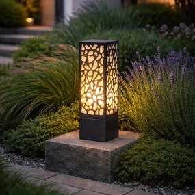 Stâlp modern pentru exterior negru 40 cm IP44 - Nicole