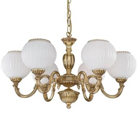 Candelabru din alama cu 6 brate design italian 9350