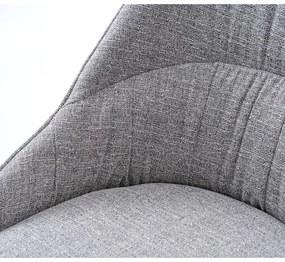 Scaune de dining gri 2 buc. Meridian – Unique Furniture