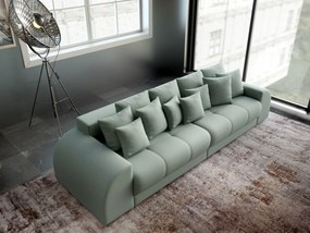 Canapea extensibilă dumonde cu 2 lăzi de depozitare si sezut confortabil din spuma high-density, Verona Enjoy Mint 310x100 cm