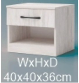 Dormitor GLOBAL3761 - stejar blanco