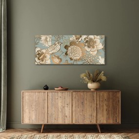 Tablou - Flori aurii (120x50 cm)