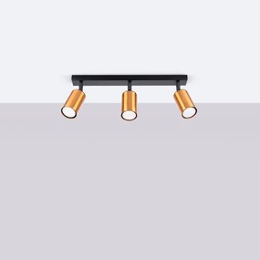 Spot Sollux SL.1376 WINX 3xGU10/10W/230V negru/cupru