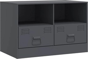 vidaXL Comodă TV, antracit, 67x39x44 cm, oțel