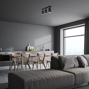 Plafoniera cu 3 Spoturi Directionabile, Design Modern, Senobia