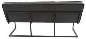 Banca dining din piele de bivol ✔ model FLEET SHANGHAI | Dimensiuni: 240x60x87x52 cm