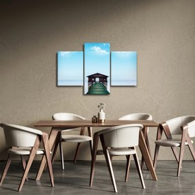 Tablou cu casă pe mare (90x60 cm)