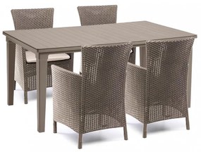 Set mobilier de grădină Futurowa 4+1 cappuccino