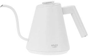 Cana electrica Adler AD 1349W, 1100W, 1 l, 40-100°C, mentinere caldura, Afisaj LED, Alb