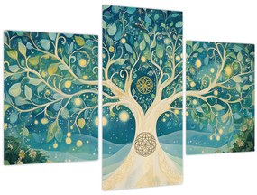 Tablou – Arbore magic cu spirale (90x60 cm)