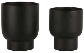 Ghivece decorative 2 buc. din metal ø 16 cm Fulda – House Nordic